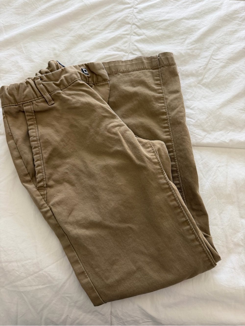 Kids Khaki Straight-Leg Pants